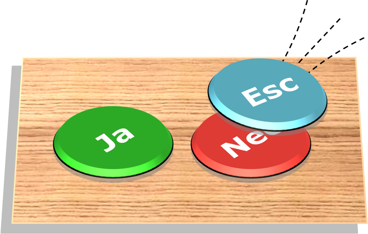 Ja heb je, Nee kun je escaleren